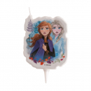 2D Geburtstagskerze "FROZEN II - Anna & Elsa" (7,5 cm)